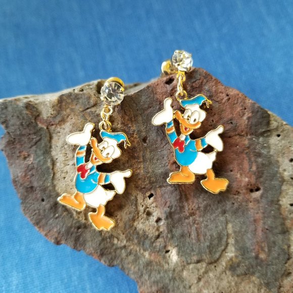 Donald Duck Push-Back Post Earrings - NWOT - Picture 2 of 5
